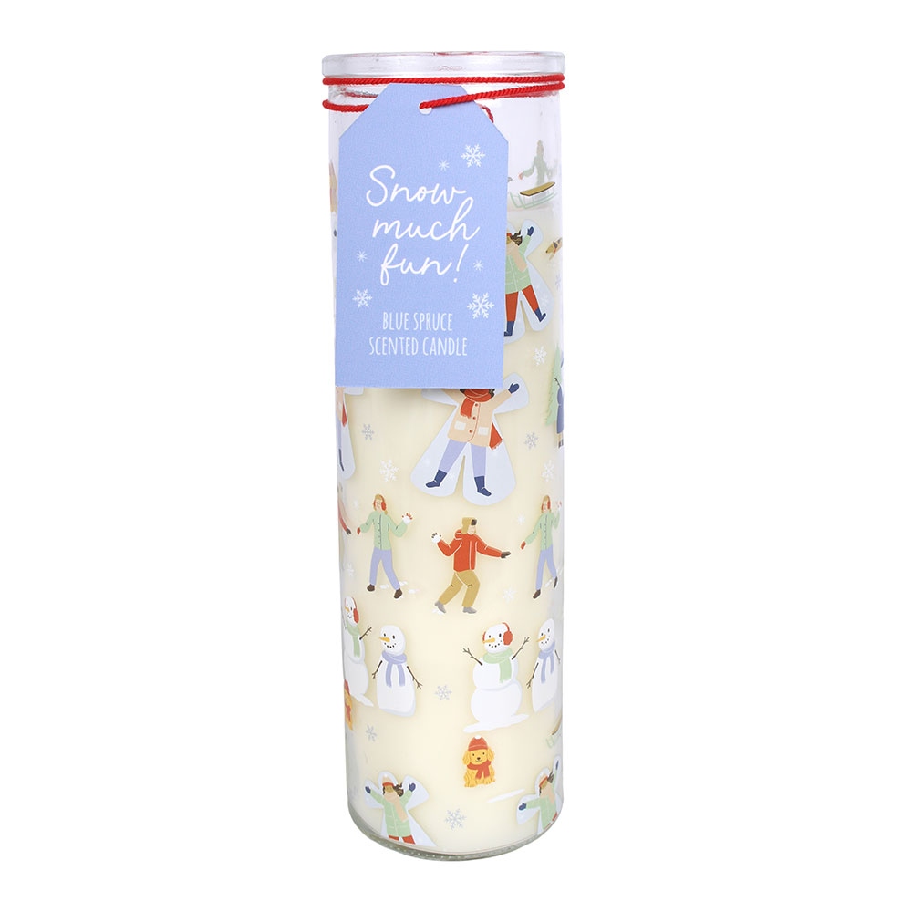 Something Different - Snow Much Fun Print Frosty Vanilla Tube Scented Candle - Multicolours